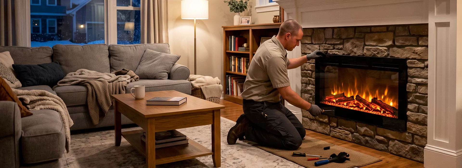 Electric Fireplace Installation Pearland in Pearland