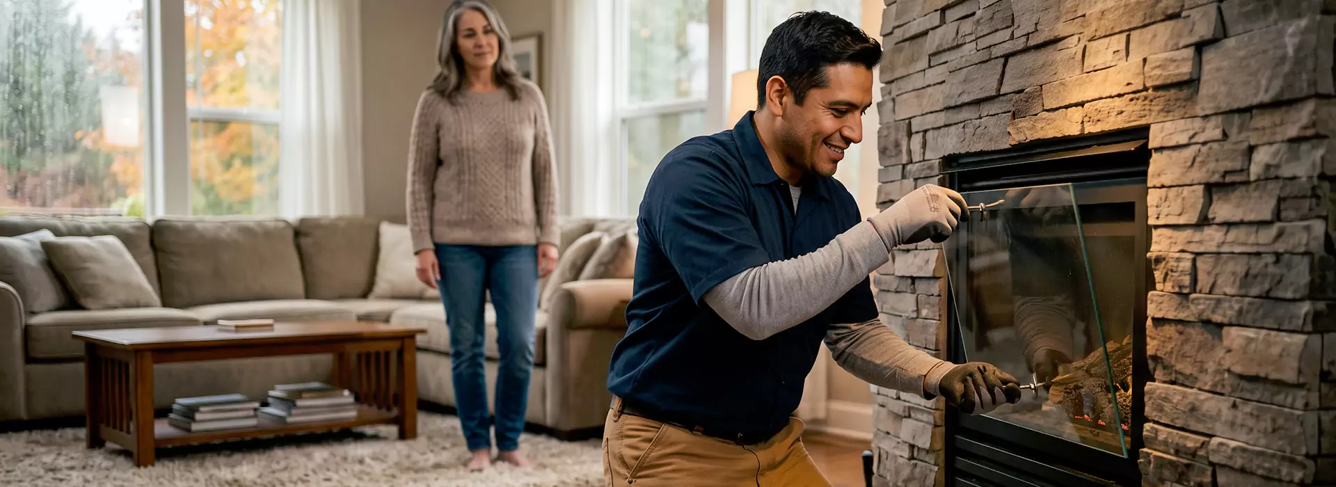 Fireplace Glass Replacement in Pearland, TX