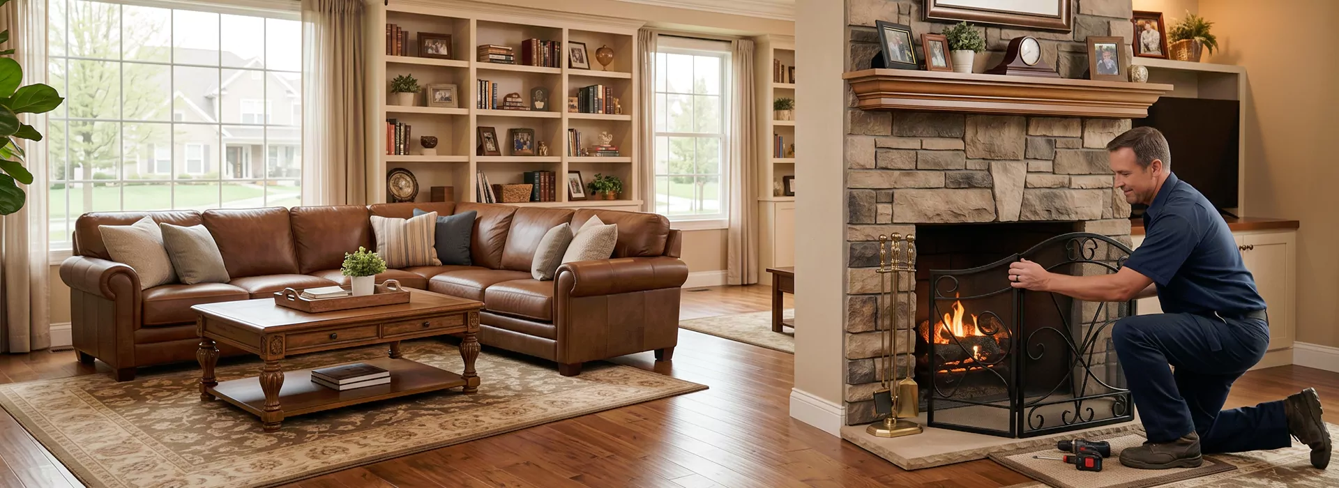Fireplace Screen Installation Pearland, TX