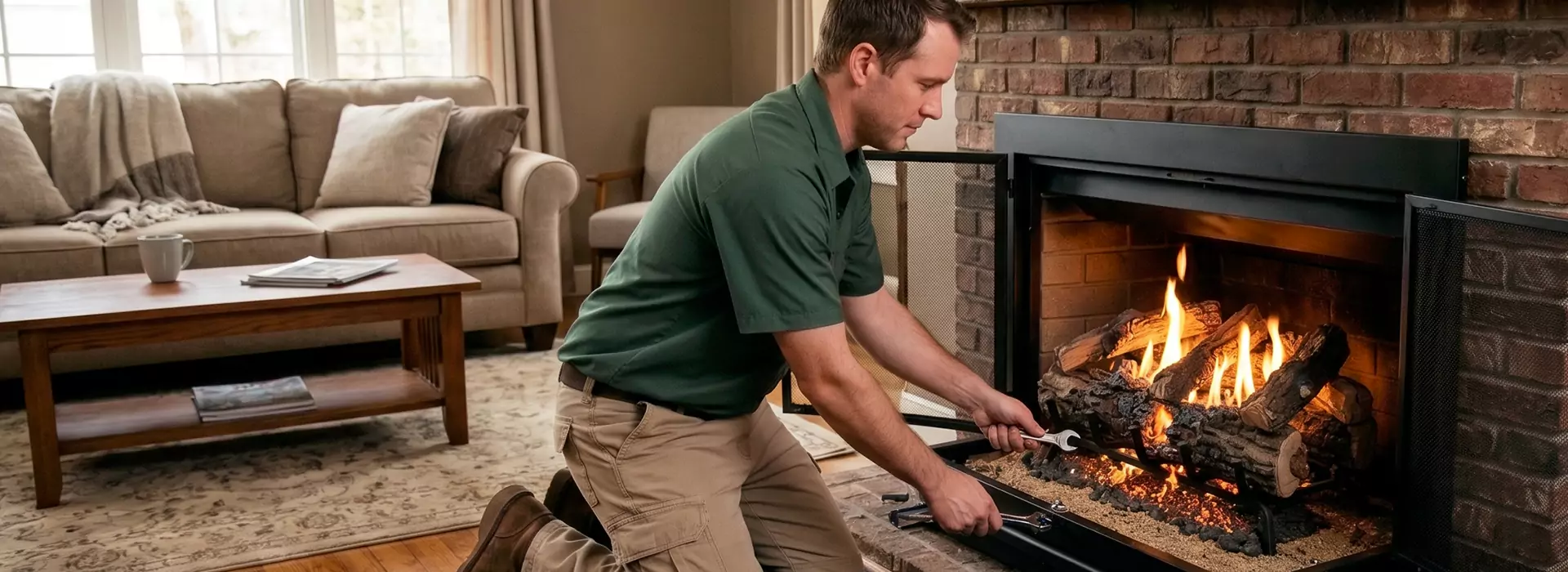 Gas Fireplace Logs in Pearland, TX