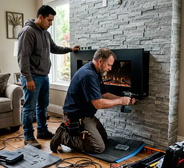 Certified Floating Fireplace Installation Company: Your Local Floating Mantel Installer in Pearland, TX