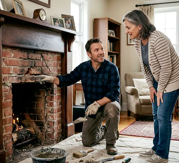 Why Pearland Homeowners Choose Our Brick Fireplace Repair Team?