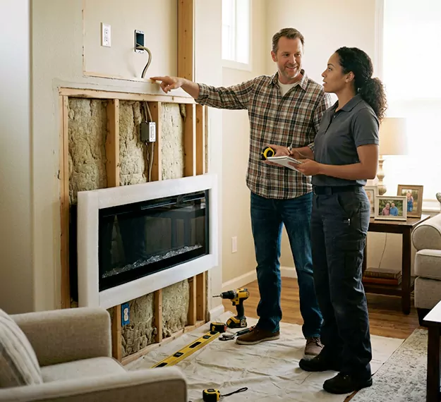 Why Pearland, TX Homeowners Choose Our Electric Fireplace Installation Team?