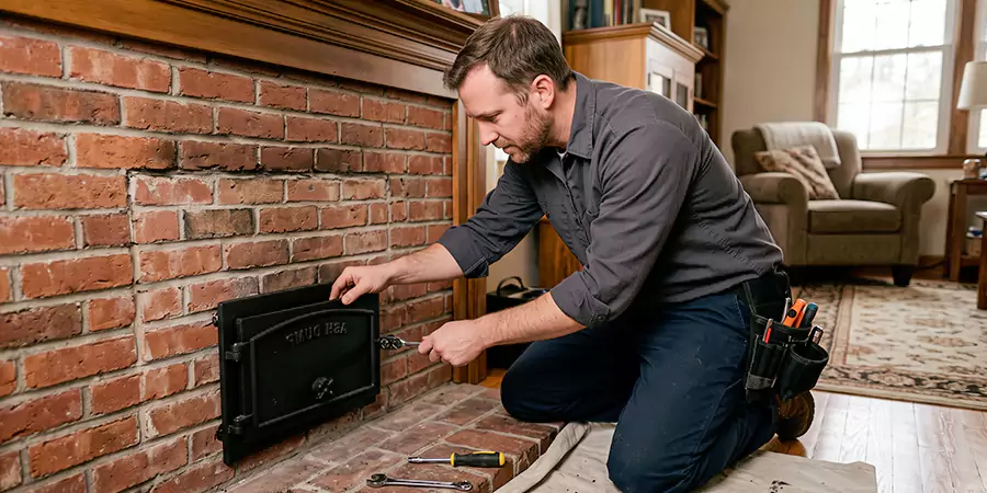 Fireplace Ash Dump Door Installation Pearland