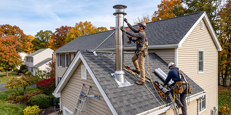 Freestanding and Corner Pellet Stove Installation Pearland