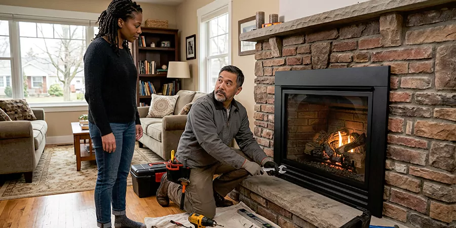Fireplace and Log Fire Installation Pearland