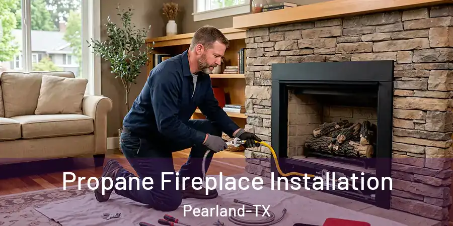 Propane Fireplace Installation Pearland-TX